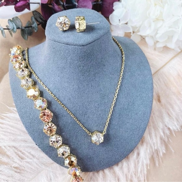 Park Lane Peaches & Cream Ensemble! Necklace & Earrings!! BNIB!! Rare!!! - Picture 2 of 5